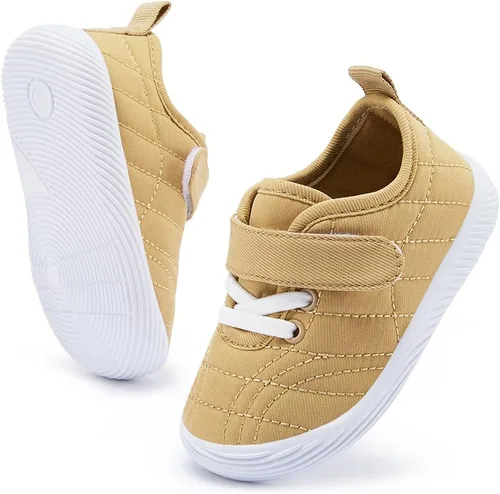 Vista 3 de BMCiTYBM Zapatos para caminar de malla transpirable para bebés, niños y niñas, ligeros, antideslizantes, para primeros pasos, 6, 9, 12, 18, 24 meses