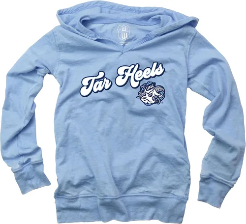 Vista 61 de Wes and Willy NCAA Camiseta con Capucha de Cuello en V para Niñas Air Force Falcons Azul