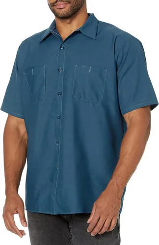 Vista 11 de Camisa de trabajo industrial de manga corta para hombre con alta visibilidad Red Kap Negro