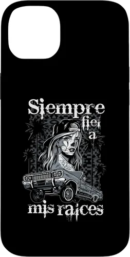 Vista 15 de iPhone 16 Chicana Style Lowrider Ropa Mujeres Mexicano-Americana Latina Case