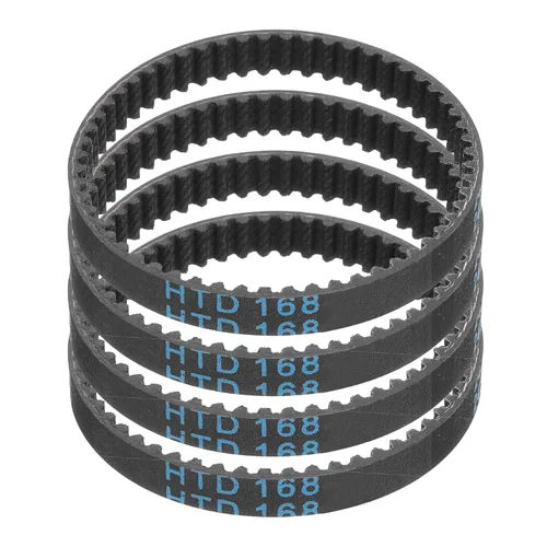 Vista 69 de uxcell 4 piezas HTD-3M Correa de Distribución de Goma 48 Dientes, Longitud de Paso 144mm x Ancho 6mm x Altura 2.4mm, Correa de Polea de Distribución