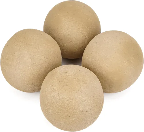 Vista 14 de Stanbroil Paquete de 12 bolas de cerámica, bolas mixtas de 4 tamaños para chimenea, accesorio moderno para chimenea interior o exterior, hogueras