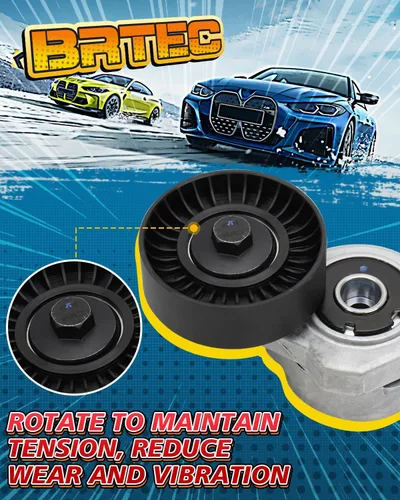 Vista 4 de BRTEC 38114 Tensor de correa con polea compatible con Ford Ranger 1992-2008 para Mustang 2007-2010 para Mercury Sable 1993-2005 para Mazda B3000