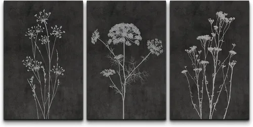 Vista 116 de NWT Juego de Arte de Pared de Lienzo Enmarcado Bosque Blanco y Negro Reflejo de Lago Paisaje Naturaleza Vida Silvestre Arte de Fotografía Rústico