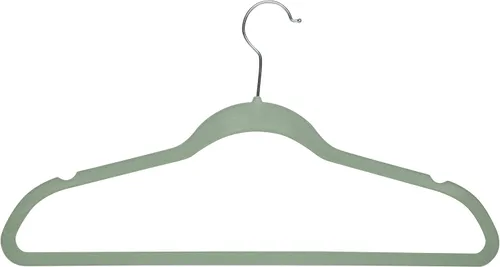 Vista 6 de Simplify - Perchas de terciopelo delgadas para ropa Juego de 100 Antideslizantes Camisas Trajes Pantalones Vestidos Prendas