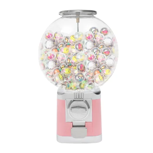 Vista 12 de Máquina expendedora, máquina de chicles y caramelos de gran capacidad para monedas de 1 dólar, máquinas expendedoras de juguetes con cápsulas