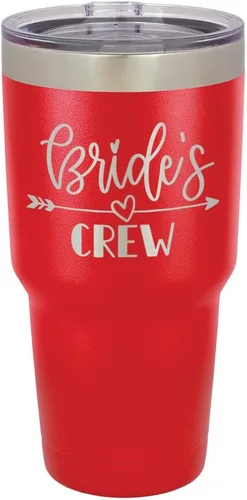 Vista 19 de Vaso grabado para novias de acero con revestimiento de polvo y láser, taza de viaje, sin BPA, para mantener tu bebida fría o caliente, idea