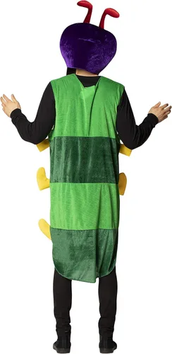 Vista 2 de Rasta Imposta Caterpillar - Conjunto de disfraz de Halloween colorido con tocado para padres e hijos