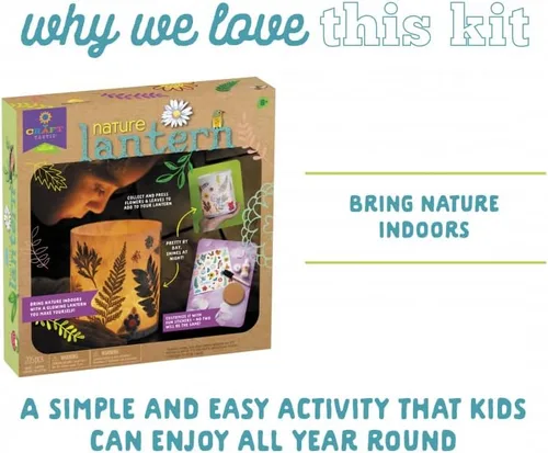 Vista 2 de Craft-Tastic Linterna de la naturaleza - Kit de manualidades de naturaleza - Diversión de manualidades al aire libre - Lleva la naturaleza al
