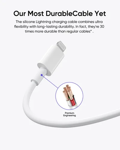 Vista 3 de iPhone Charger 5 Pack 6FT USB C to Lightning Cable【Apple MFi Certified】iPhone Charger Fast Charging iphone lightning cable iphone charger cord for