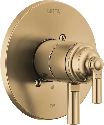 Vista 8 de Delta Saylor Serie 17 Kit de ajuste de válvula de doble función, níquel cepillado, juego de 2 manijas para sistema de grifo de ducha, acero