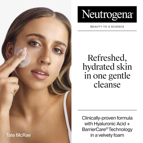 Vista 3 de Neutrogena Hydro Boost - Lavado facial, sin fragancia, limpiador facial hidratante con ácido hialurónico, lavado facial diario y removedor