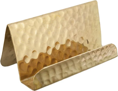 Vista 2 de Soporte para Tarjetas de Visita GoCraft Para 20-30 Tarjetas de Negocio (Latón Puro)