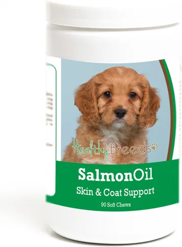 Vista 240 de Healthy Breeds Affenpinscher - Masticables suaves de aceite de salmón, 90