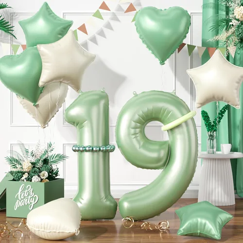 Vista 38 de Globos dorados de color champán con el número 11, globos de oro claro, globo de aluminio dorado con forma de corazón con estrella y globo largo