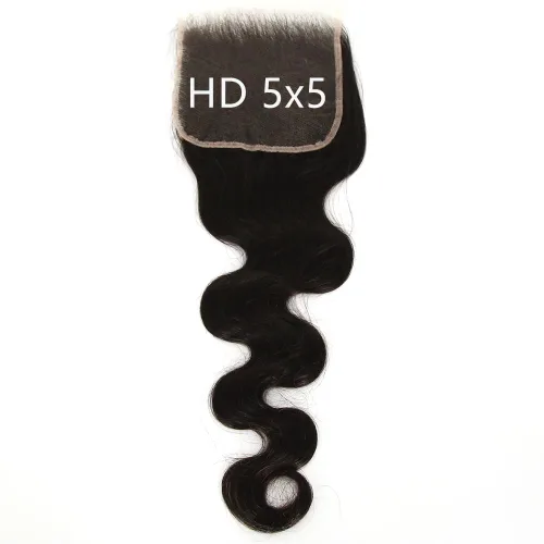 Vista 14 de Afro Kinky Curly 5x5 HD Cierre de encaje prearrancado con borde rizado de bebé 4B 4C, cierre de encaje HD de cabello humano transparente