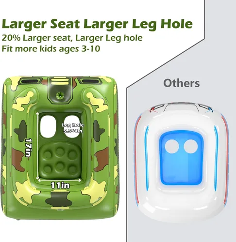 Vista 5 de Jasonwell Fútbol acuático para piscina y playa, impermeable, agarre fuerte y flotador inflable Jasonwell para niños