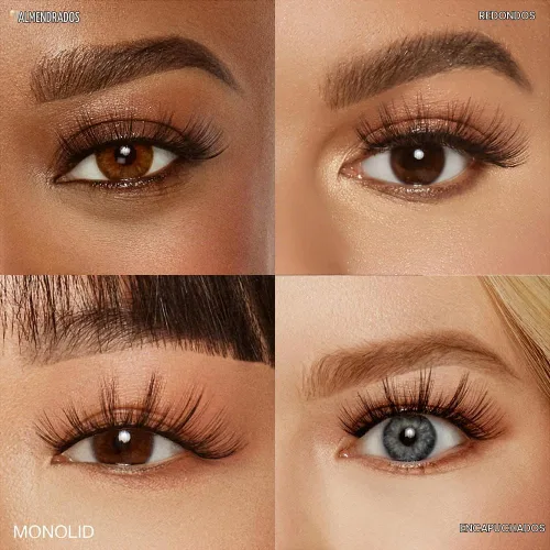 Vista 5 de Ardell Bambi - Pestañas postizas con aspecto de muñeca, ligeras, dramáticas de volumen y longitud para efecto de ojos grandes, 1 par Bambi Negro