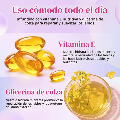 Vista 5 de bayfree Juego de manchas de aceite de labios tintado, 4 tonos, brillo