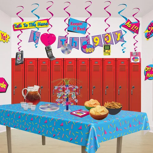 Vista 4 de Beistle 53489 I Love The 90's Whirls, 24 piezas, 15"-28", multicolor