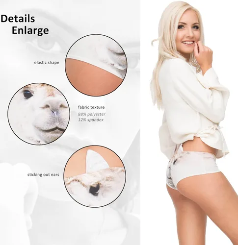 Vista 3 de Pantaletas divertidas para mujer, ideal como regalo para ella, regalo de San Valentín