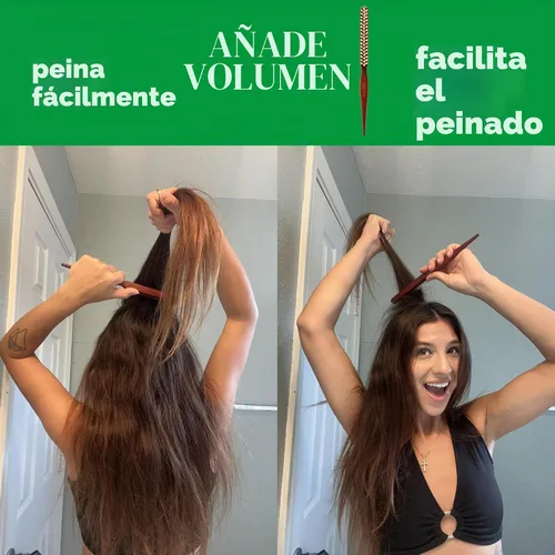 Vista 5 de GranNaturals Cepillo de cerdas de jabalí suave para cabello de espalda resbaladiza, peinado, control de bordes, suavizar los pelos de bebé