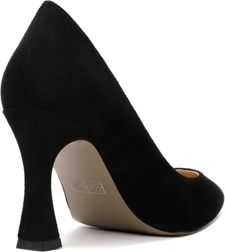 Vista 3 de AMBELIGHT Vestido sin cordones para mujer, puntera puntiaguda, tacón de aguja, tacón alto, zapatos de tacón alto de 3.3 pulgadas