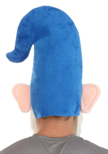Vista 2 de Sombrero de Disfraz de Gnomo Azul Sobredimensionado con Barba Multicolor