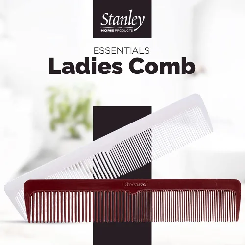 Vista 2 de Stanley Essentials - Peine para mujer – Peine de doble cara gruesa y fina desenreda alisa, suaviza las burlas y estiliza, pelucas de cabello húmedo