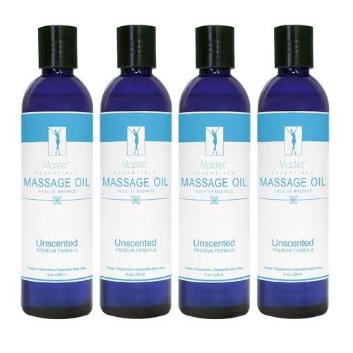Vista 7 de Master Massage Aceite de masaje orgánico, sin perfume, rico en vitaminas y soluble en agua, 1 galón, 1 unidad, transparente