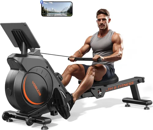 Vista 9 de YOSUDA Rowing Machine for Home, Magnetic Rower with 16-Level Resistance