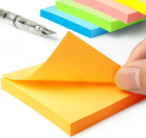 Vista 5 de 16 blocs de notas adhesivas emergentes de 3 x 3 pulgadas, colores brillantes, autoadhesivas, notas adhesivas superadhesivas, paquete de gran valor