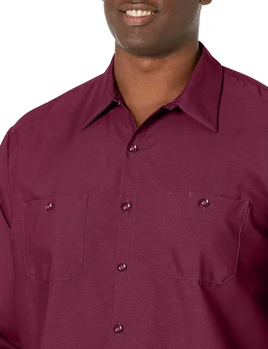 Vista 4 de Red Kap - Camisa de trabajo industrial de manga larga para hombre