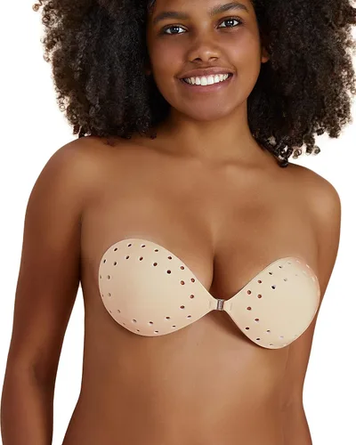 Vista 8 de Niidor Sticky Bra for Women Breathable Adhesive Invisible Strapless Push Up Backless Bra with Nipple Covers