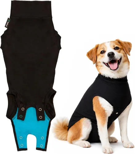 Vista 15 de Traje de recuperación Suitical para perros, de color negro, XXS, Negro