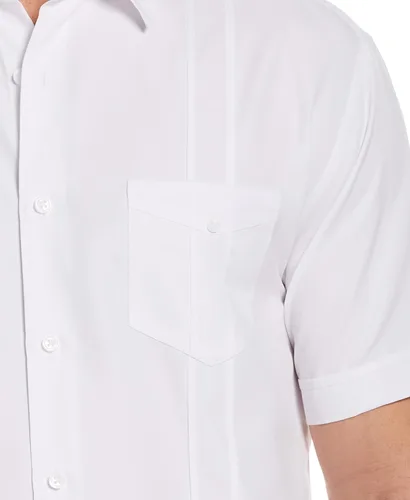 Vista 6 de Cubavera Camisa de manga corta con botones y dos bolsillos para hombre