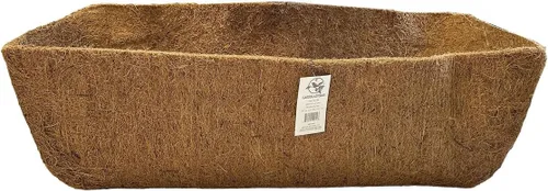 Vista 2 de 30 in largo moldeado fibra de coco forros de reemplazo para plantadores de ventana Hayrack - 2 pk