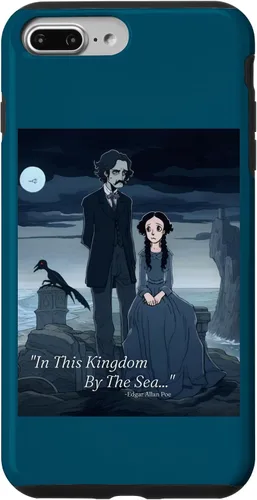Vista 12 de Funda estética gótica para iPhone 12/12 Pro Edgar Allan Poe y Annabel Lee