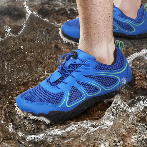 Vista 7 de Lefflow Zapatos de agua de senderismo para mujer, minimalistas, para playa, piscina, caminar, zapatos deportivos Caja de punta ancha