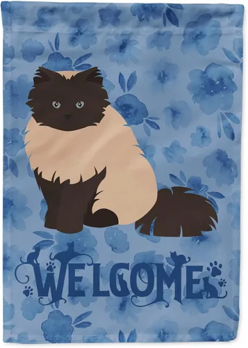 Vista 88 de Caroline's Treasures CK5005GF Bandera de bienvenida de gato abisinio para buzón, bandera decorativa para patio exterior, obras de arte de patio