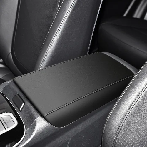 Vista 25 de AOMSAZTO Jumeat - Fundas de consola de asiento para Dodge Ram 1500 2002-2012, fundas para reposabrazos para Dodge Ram 1500, color negro