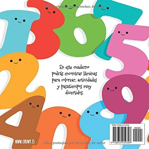 Vista 2 de Los números de Lucía Libro de colorear para niños a partir de 4 años (El Mundo de Lucía) (Spanish Edition)