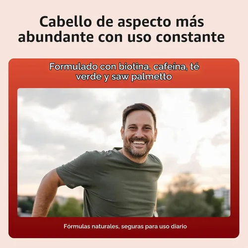Vista 3 de Keeps Acondicionador para Pérdida de Cabello de Hombre con Biotina - Champú Anti-adelgazamiento y Crecimiento del Cabello para Hombres - Bloqueador
