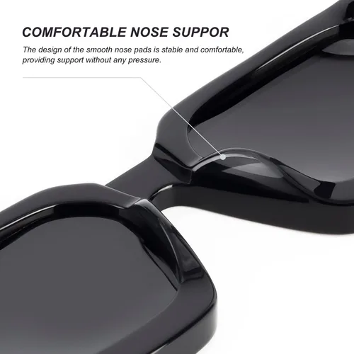 Vista 5 de Baililai Gafas de sol polarizadas unisex de moda para hombres y mujeres 100 bloqueo UV