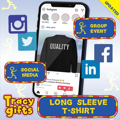 Vista 4 de Tech Free Zone - Men's Adult Long Sleeve T-Shirt