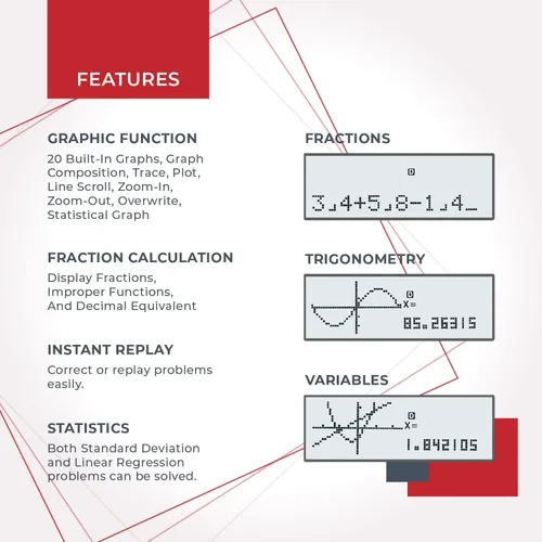 Vista 2 de CATIGA Calculadoras Científicas con Funciones Gráficas, Calculadoras Gráficas con Múltiples Modos, Calculadoras Científicas para Estudiantes, Cursos