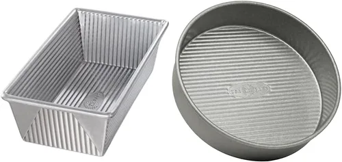 Vista 11 de Molde de aluminio USA Pan, para hacer pan de molde de 1 libra, gris