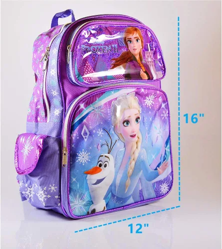 Vista 2 de Disney Frozen 2 Elsa & Anna Kids Mochila 16" Bolsa grande 20206