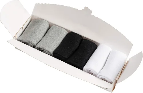 Vista 3 de Silky Toes Calcetines de bambú para bebés conjunto de regalo para bebé 6 pares