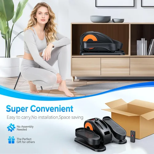 Vista 11 de GUGTTR Under Desk Elliptical Machine, Electric Elliptical Leg Exerciser for Seniors Fully Assembled, Quiet & Portable Electric Seated Pedal